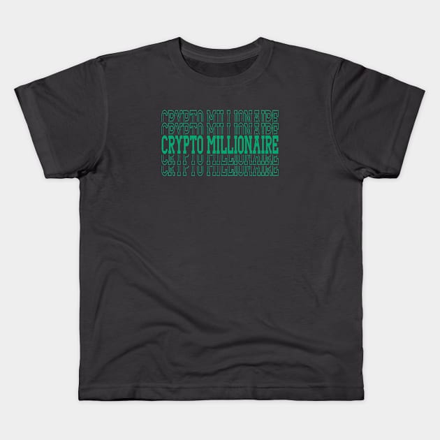 Crypto Millionaire Kids T-Shirt by My Tee Style